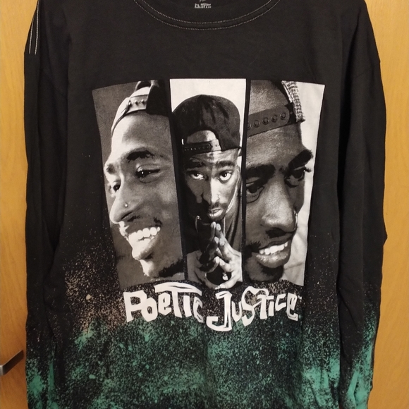🖤BRAND NEW🖤POETIC JUSTICE🖤 Long Sleeved T Shirt - Picture 3 of 4